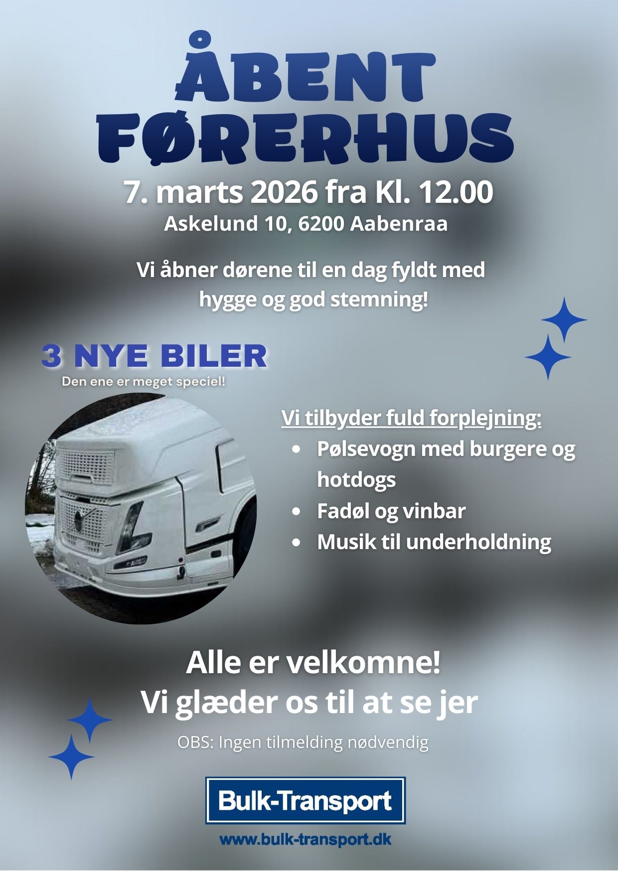 Aflever godset ved E45 nær den tyske grænse og vi fragter det resten af vejen.